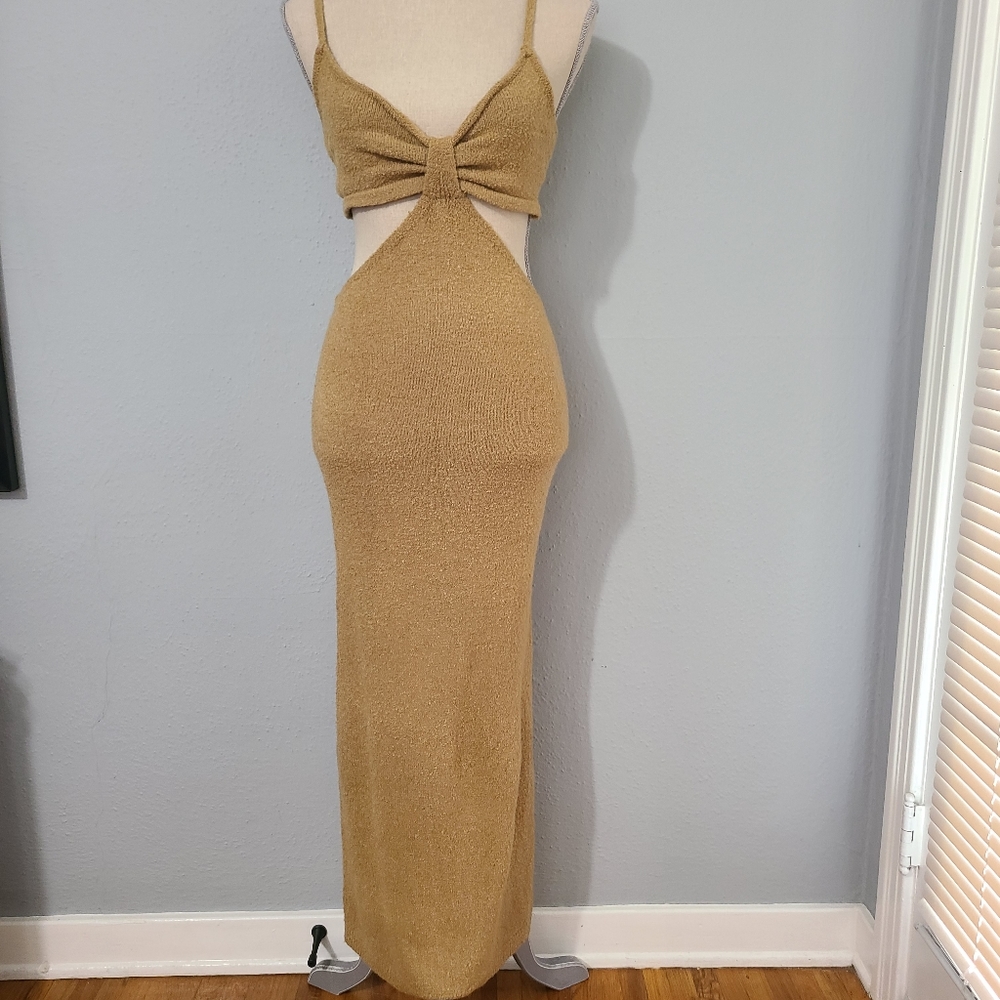 Lulus‎ The Way I Feel Cutout Dress Midi Sweater Dress Size Large